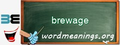 WordMeaning blackboard for brewage